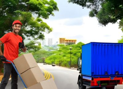 "Image showing packers and movers for shifting from Mumbai to Bangalore" The image appears to be an advertisement or promotional material for a packers and movers service that helps people relocate from Mumbai to Bangalore. It may feature text and visuals related to the service, such as images of trucks, boxes, and people packing and moving items